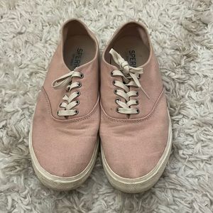 Sperry pink sneakers